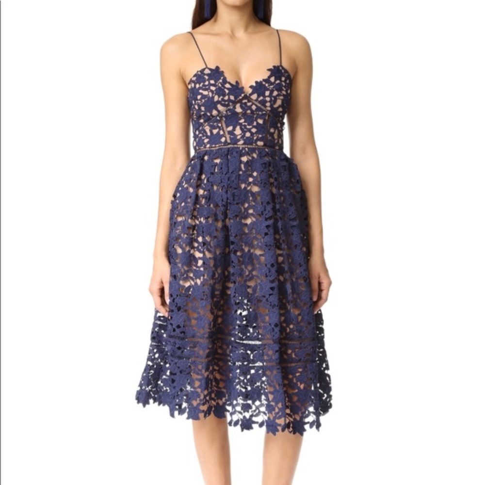 Self Portrait Azaelea Midi Dress Size 4
